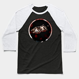 Goner - Glitch Digital Abstract Art Cloud and Petals Baseball T-Shirt